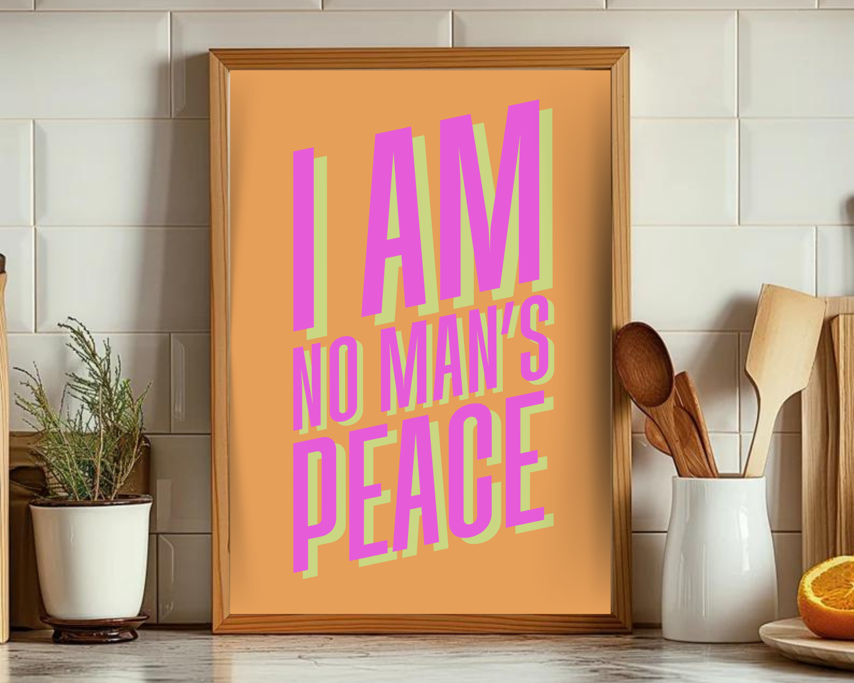 Olive Street Collective - Wholesale Art Print - I Am No Man's Peace Print19