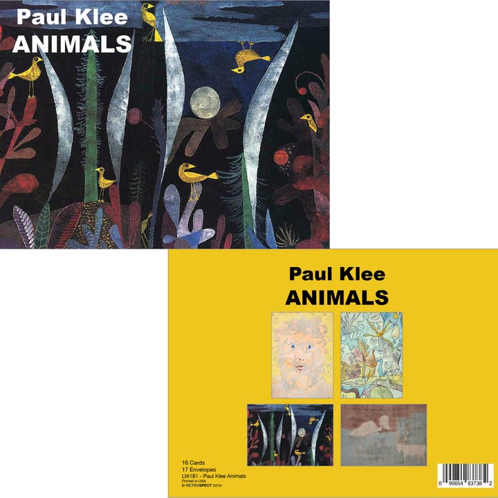 Paul Klee Animals Notecard - Boxed Set voor wholesale door The Retrospect Group Collection