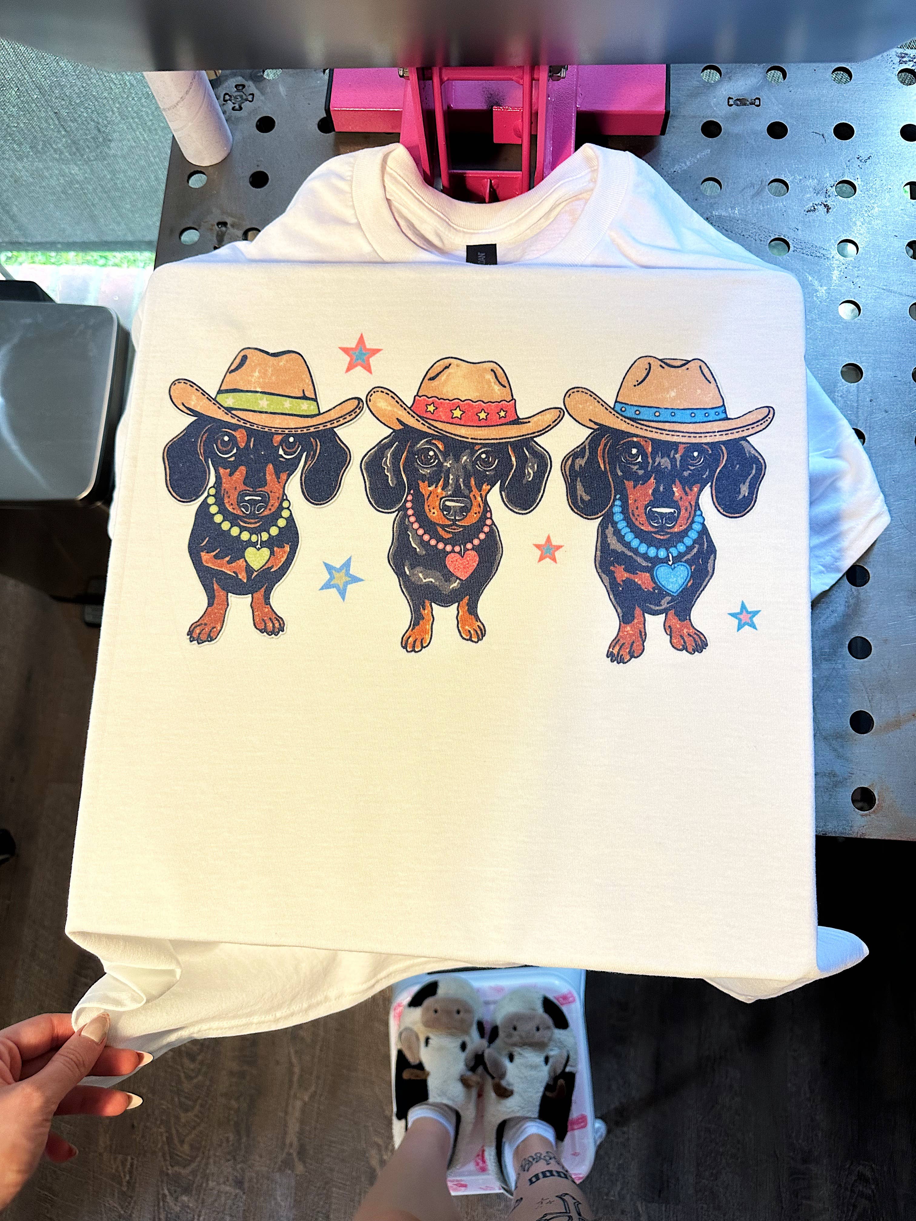 Gunpowder and Glam Boutique - Wholesale Graphic Sweatshirt - Women's - Western Weenie Dogs Tee or Crewneck1