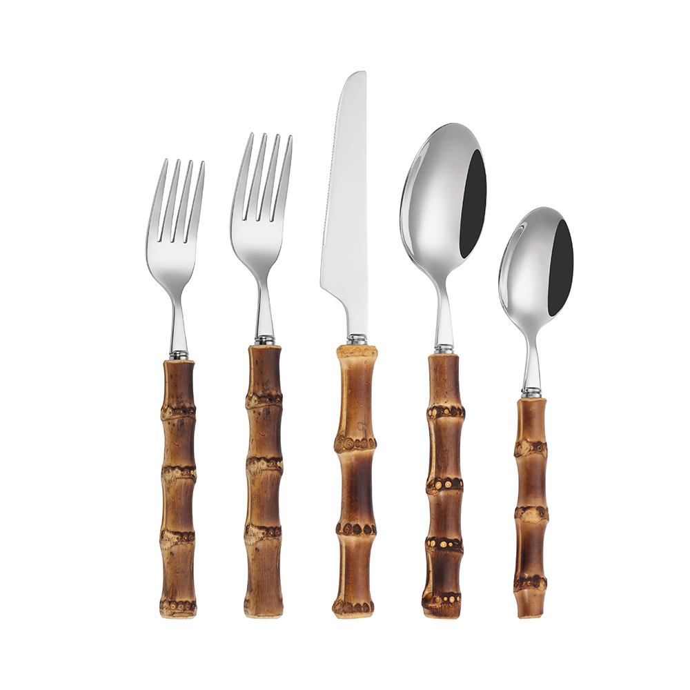 Boker-Tov Shalom - Wholesale Flatware Set - Stainless Steel Bamboo Flatware Set0