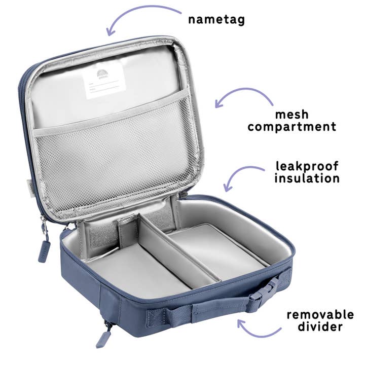 Ellis Lunch Bag - Navy for wholesale on Faire4