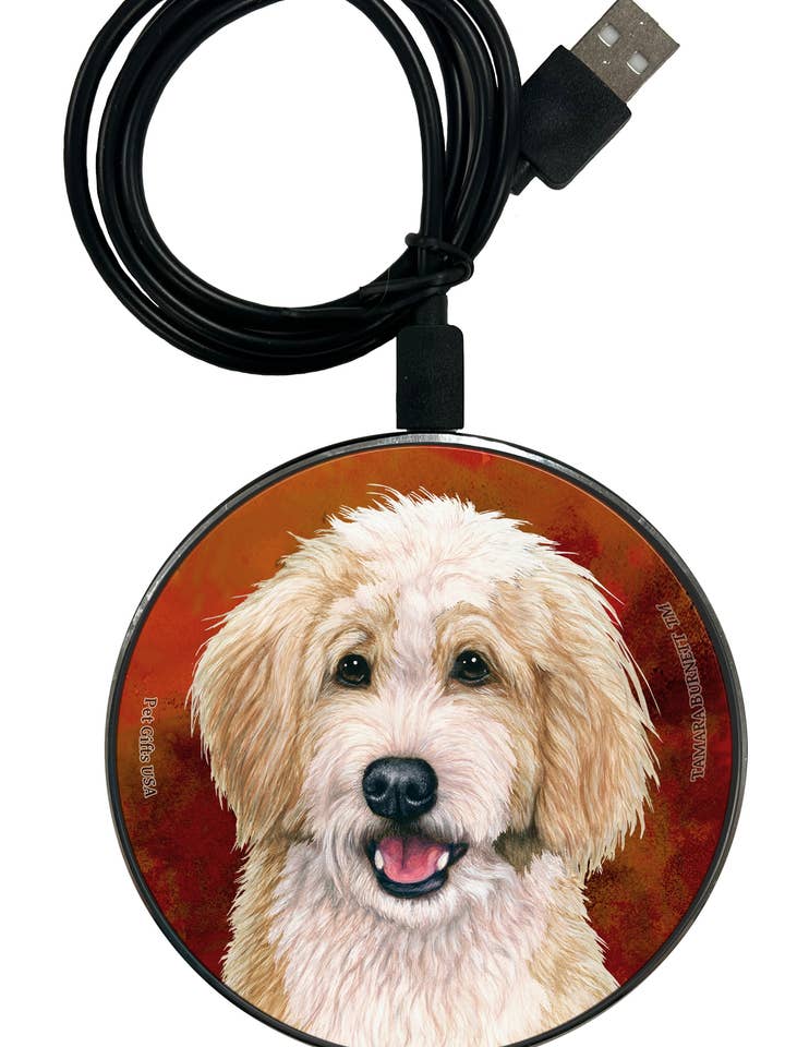 Chargeur de téléphone Bernedoodle blond et blanc - Zoomies pour la vente par Pet Gifts USA, LLC