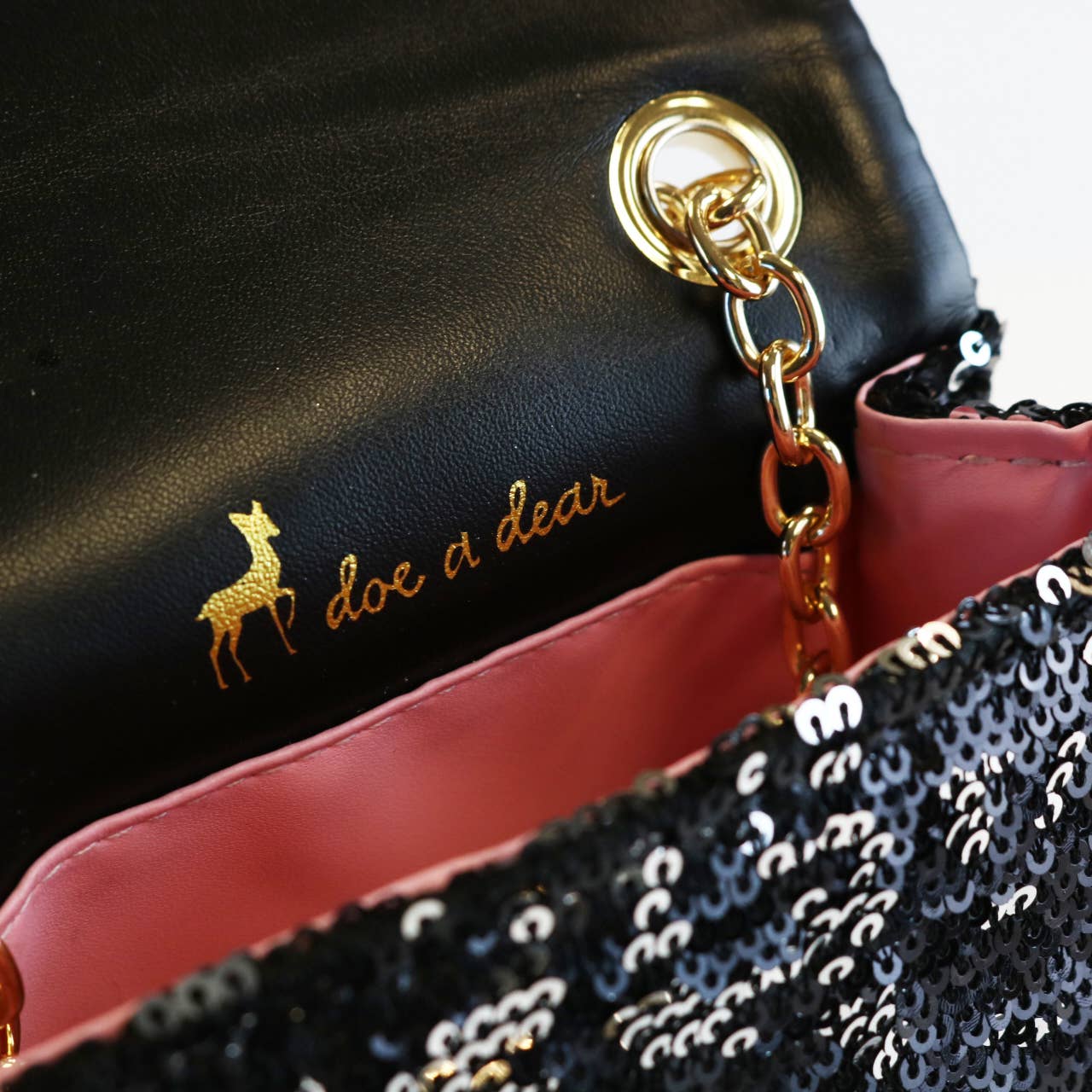 Doe a Dear - Vendita all'ingrosso Borsa a tracolla - Bambini - P30 B1301 Borsa con Applicazioni Floreali e Paillettes (5 Colori)10