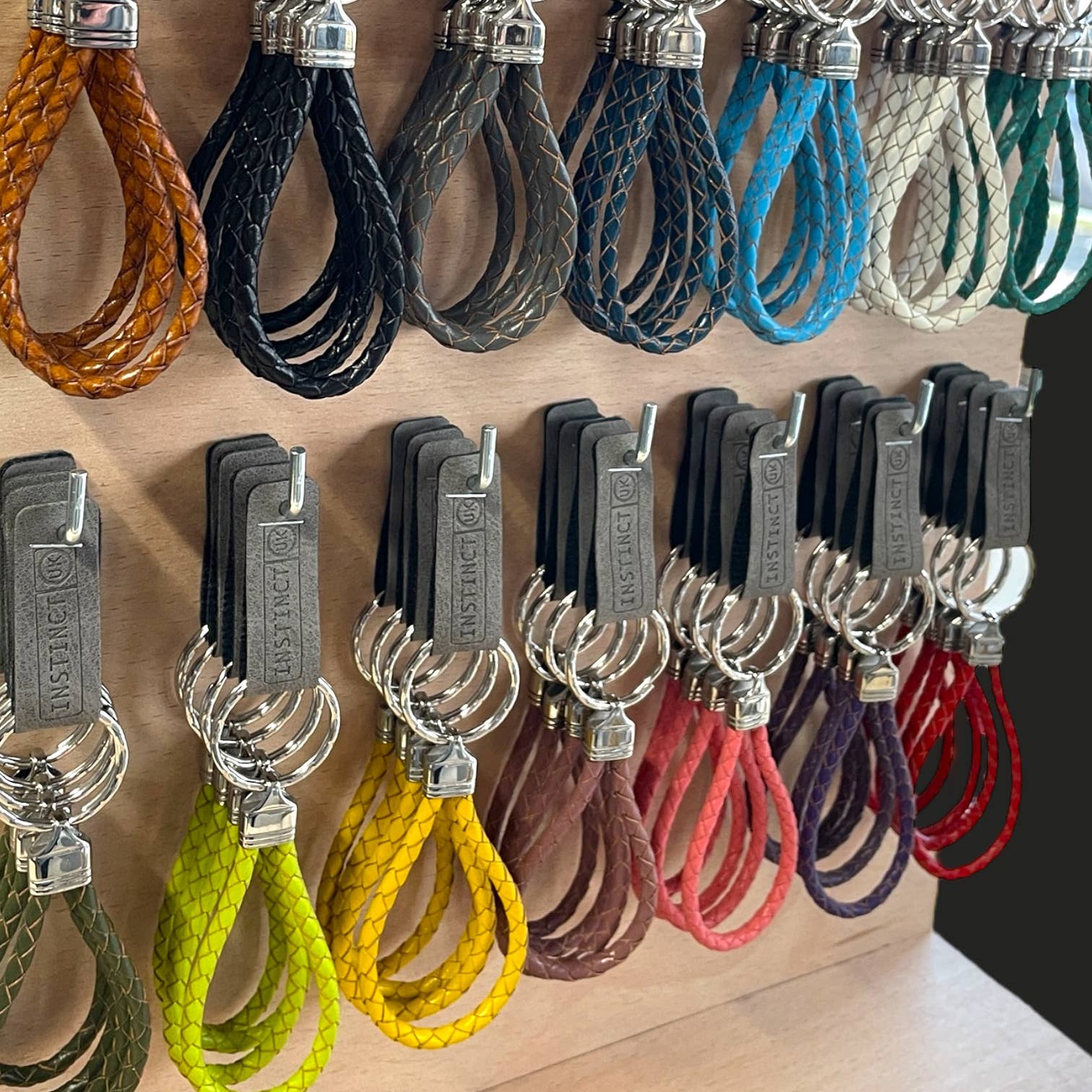 Instinct UK – wholesale Keychain – Unisex – Leather Keyring | Blue Keychain1