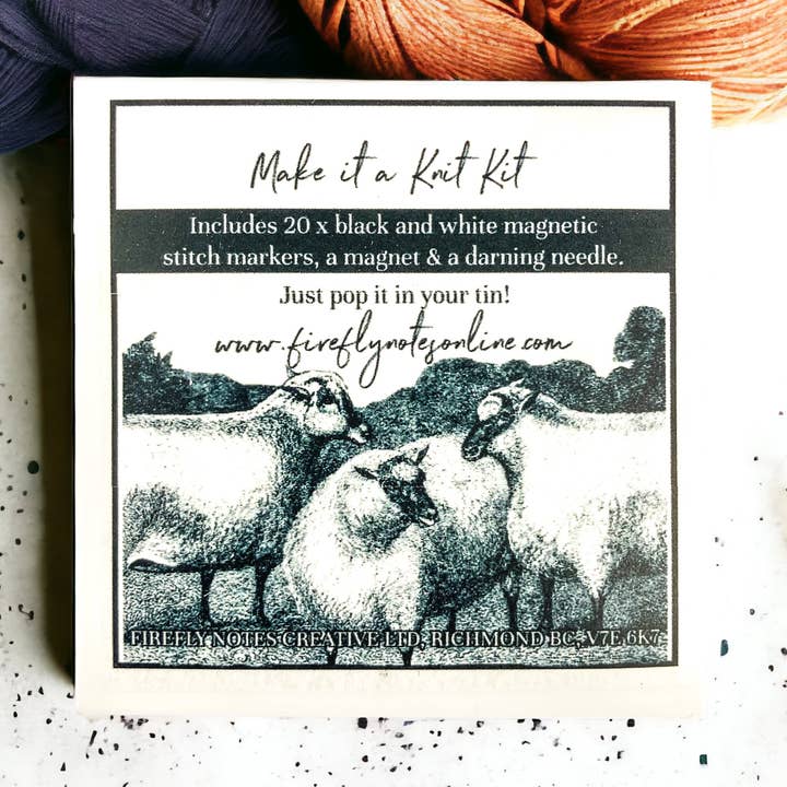 Faites-en simplement un KIT DE TRICOT ! Insert pour nos grandes boîtes Notions pour la vente par Firefly Notes