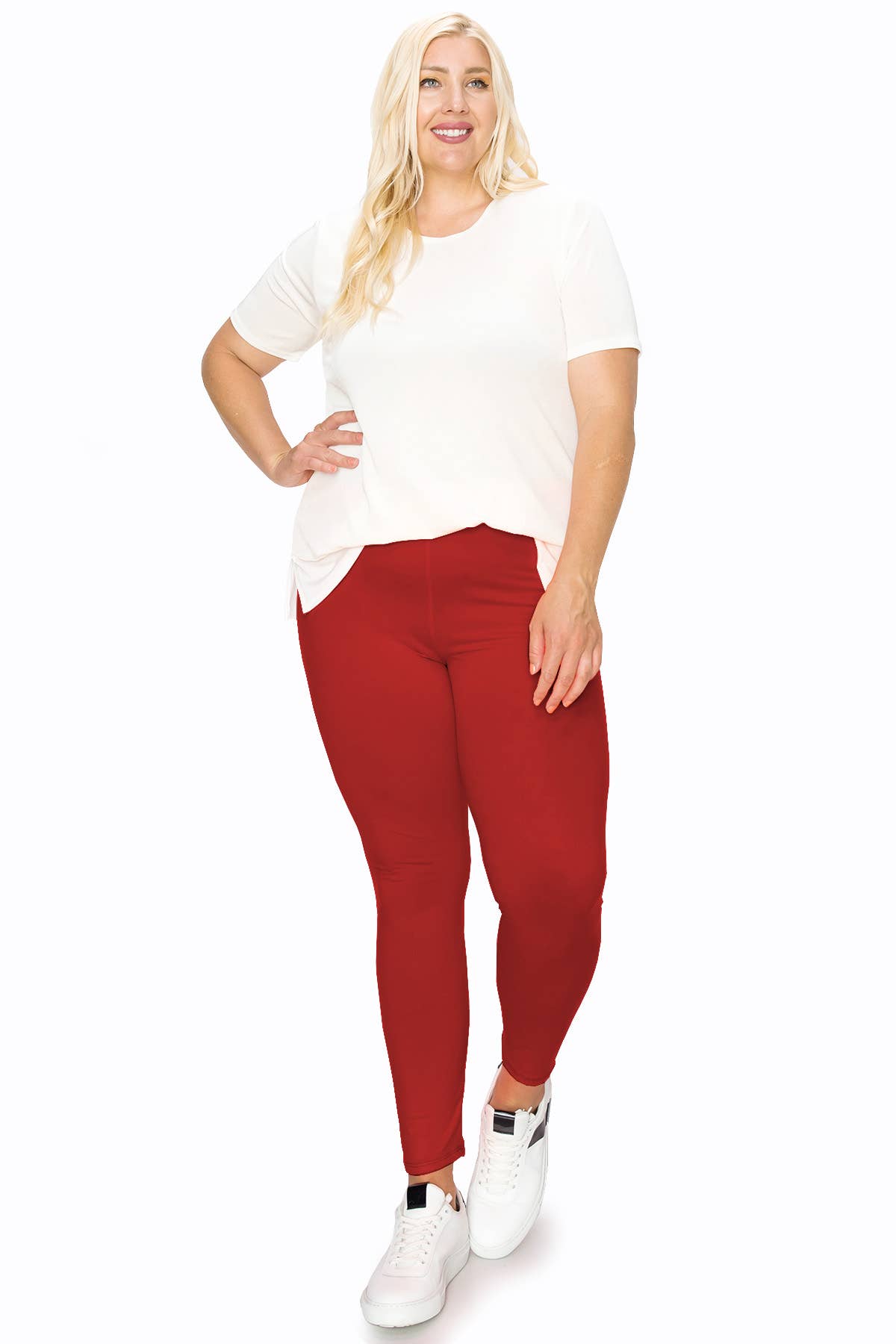 MOA COLLECTION - Wholesale Sport-/loungelegging - Dames - Plus size zwarte legging met hoge taille en elastische tailleband4
