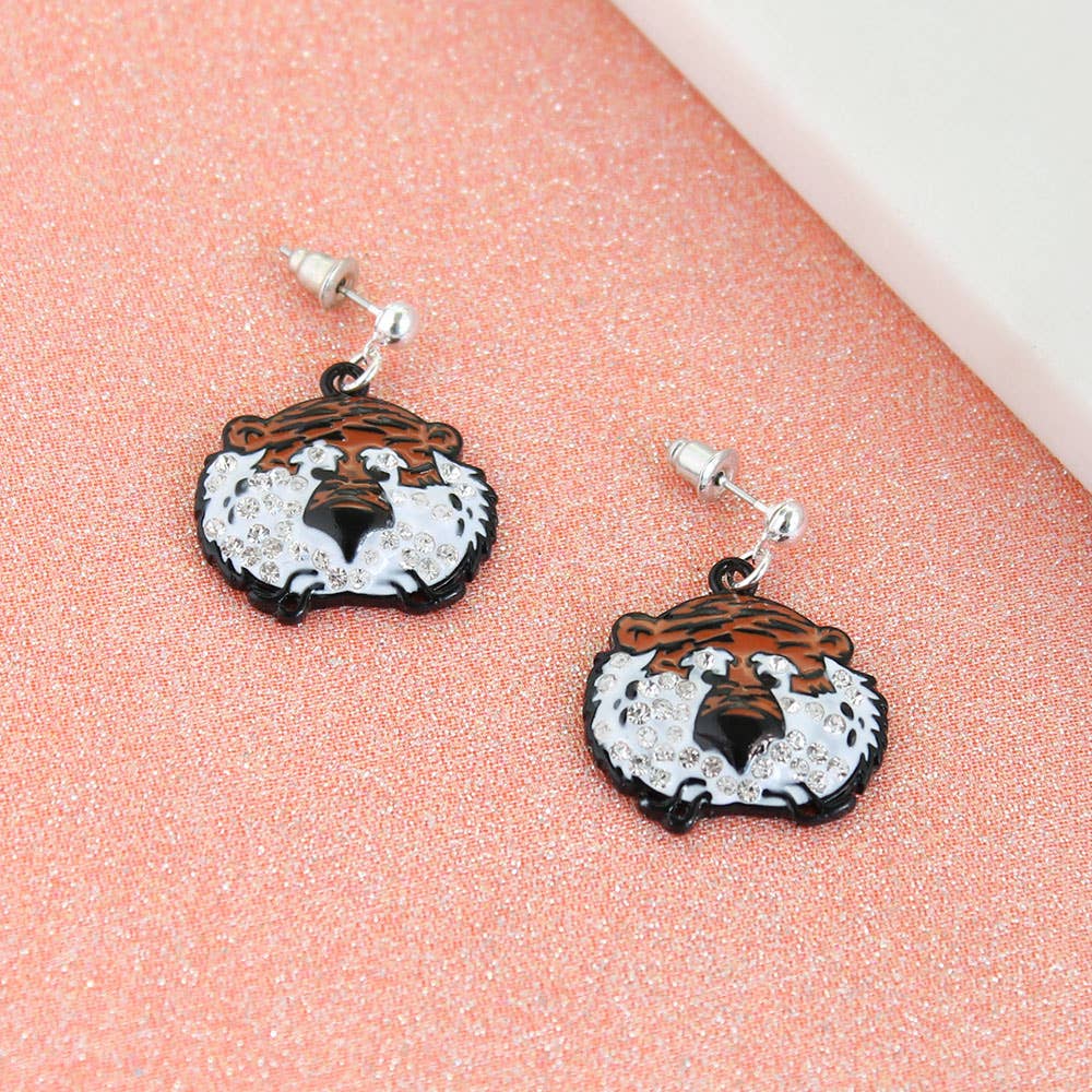 Seasons Jewelry - Wholesale Dangle Earrings - Auburn "Aubie" Earrings