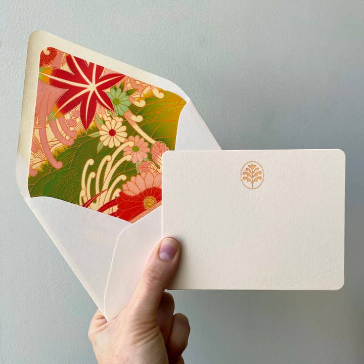 Joie ! Pack de Papeterie Letterpress Kimono pour la vente par The Happy Envelope