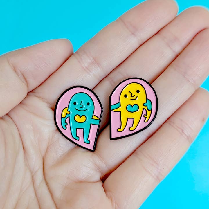 Chika Ando Illustration - Wholesale Lapel Pin/Button - Buddy Pins - A Cute Pair Of Enamel Pins8