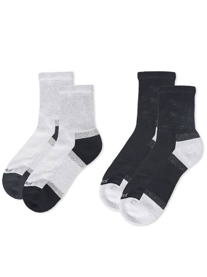 Diabetic Half Cushion Quarter Sock 2 Pack for wholesale by Infinity Classics International Inc.