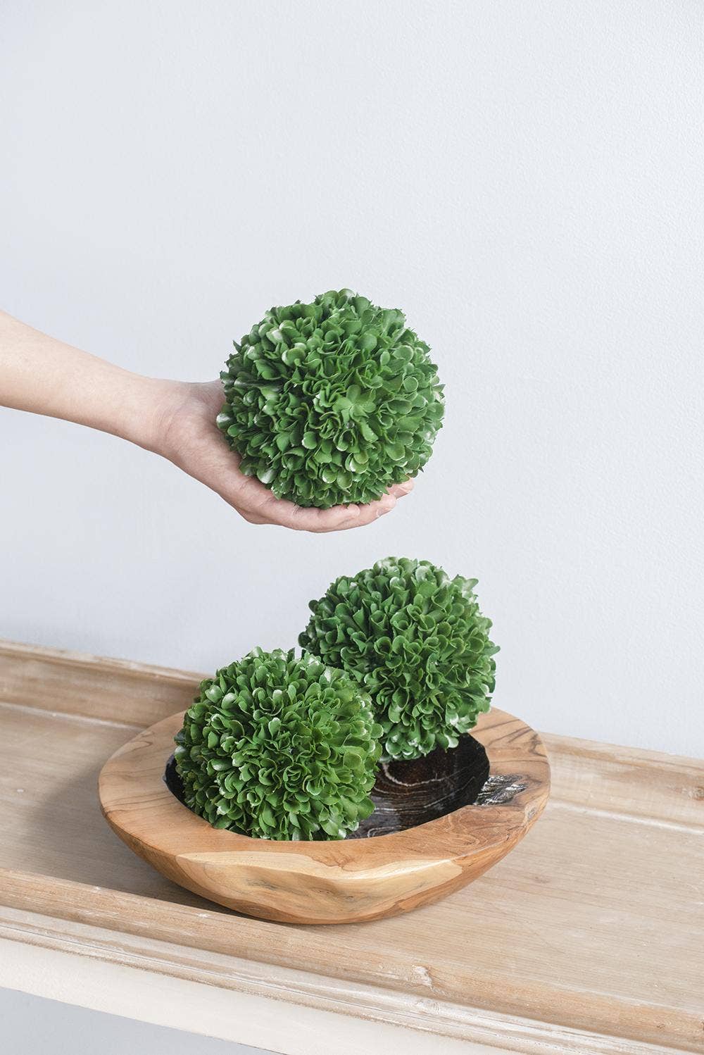 A&B Home Group Inc. - Wholesale Artificial Plant - D5" Artificial Boxwood Topiary Ball - Green5