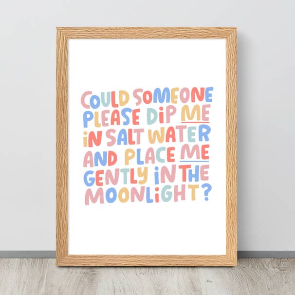 Salt Water Art Print for wholesale by The Crybaby Club