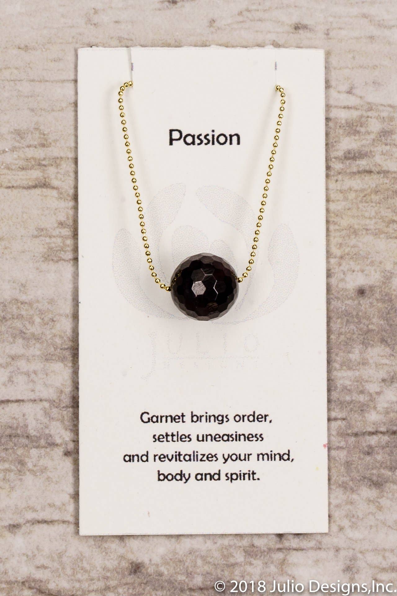 Julio Designs – Großhandel Kette mit Anhänger/Charm – Parfait-Halskette mit Edelstein, verpackt in einem Glasgefäß4