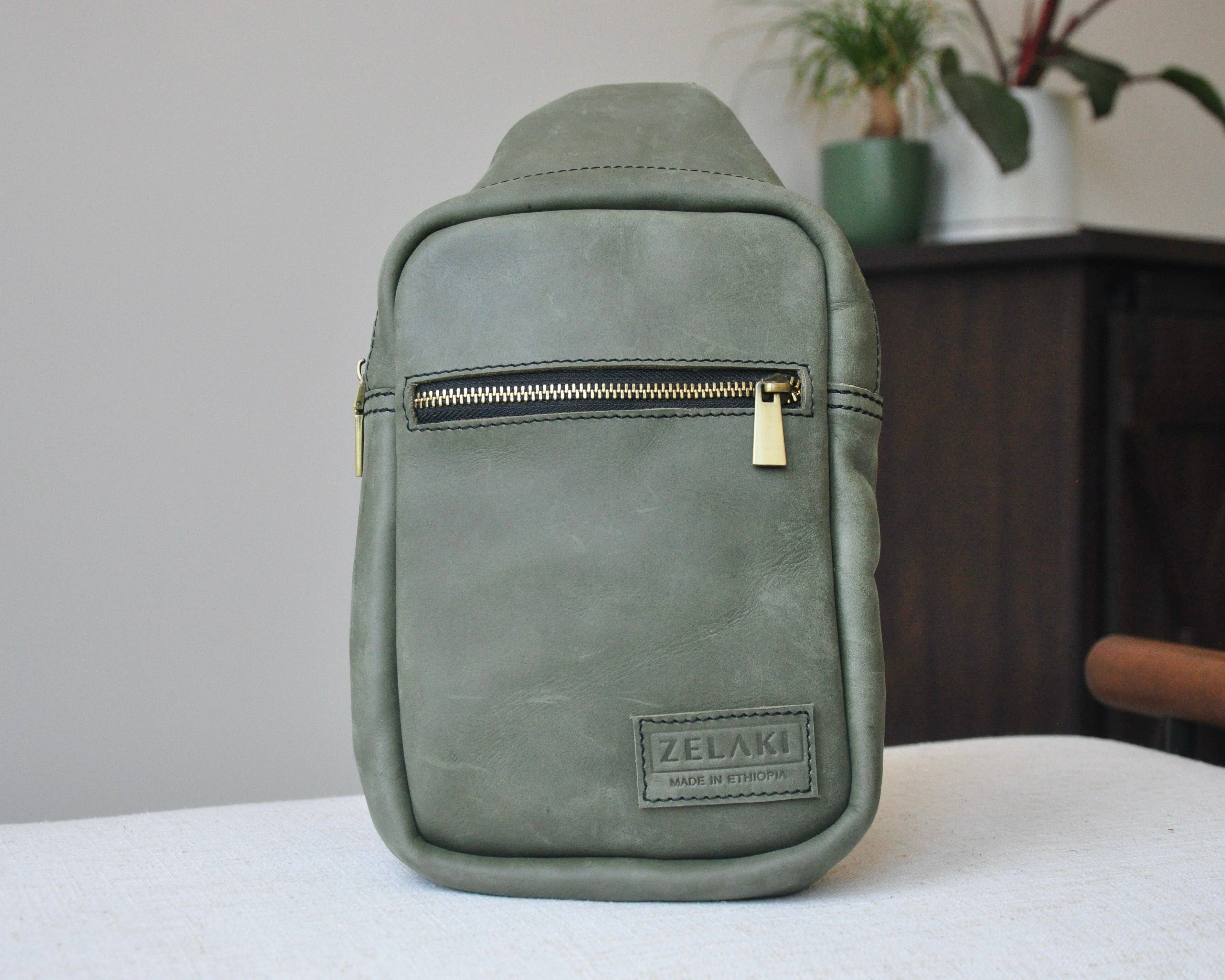 Zelaki Leather Company - Vente Sac à bandoulière – unisexe - Sac à bandoulière Addis/Écharpe à bandoulière unisexe/Sac à dos à bandoulière11