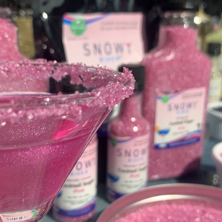 Ultimate Baker - Wholesale Sugar/Sweetener - Snowy River Pink Cocktail Rimming Sugar (1x3oz Gift Tin)7