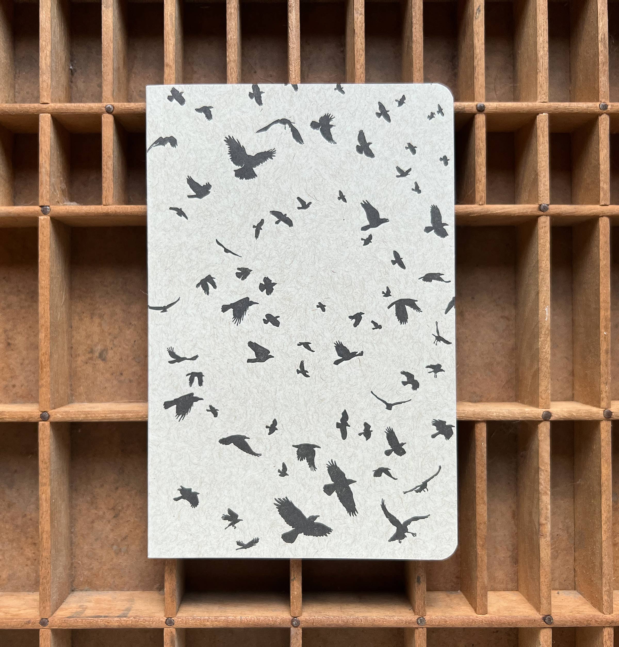 Blackbird Letterpress – wholesale Notebook – murder of crows large notebook2