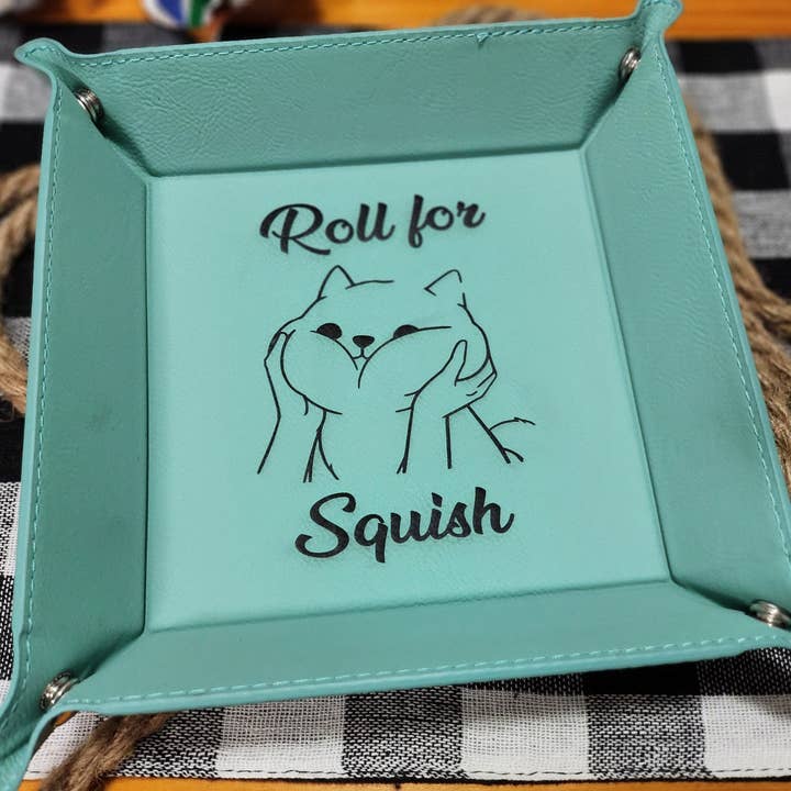 Dog Roll For Squish Cute DND/Game Dice Tray Flatpack for wholesale by Triangle Treasury