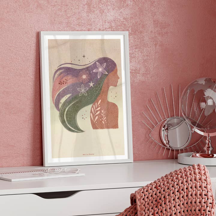 A4-affisch Sororitet och Feminism - Bohemisk Illustration för wholesale av Nini La Fourmi