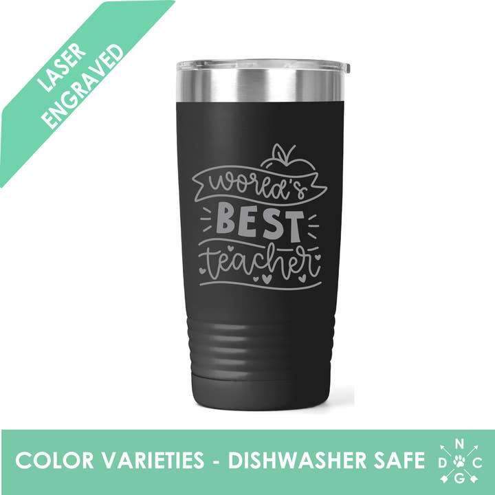 Northern Country Girl Designs, LLC - Vendita all'ingrosso Bicchiere/tazza termica - Tazza da caffè con scritta «Best Teacher» del mondo, regalo per insegnante1