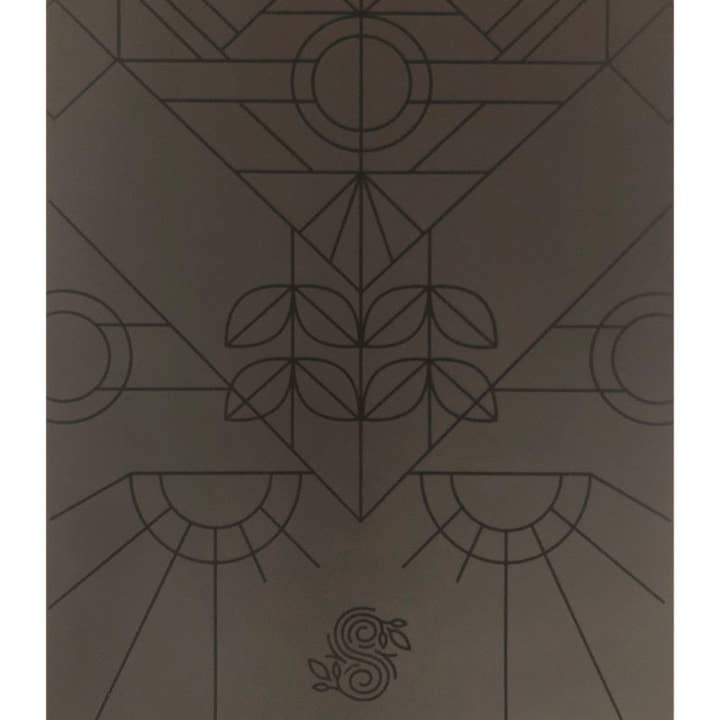 Supported Soul - Wholesale Yoga Mat - Professional Grip Yoga Mat - Deco Alignment (Black)