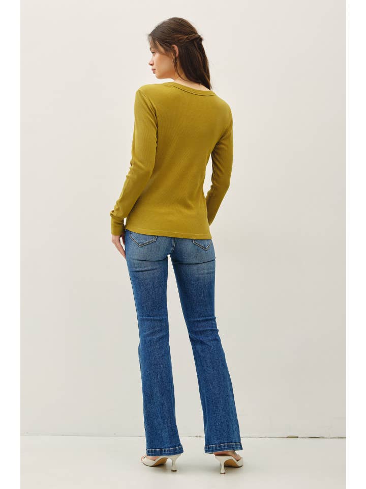 Be Cool - Wholesale Knit Top - Women's - RIBBED COTTON ROUND NECK BASIC TOP 25