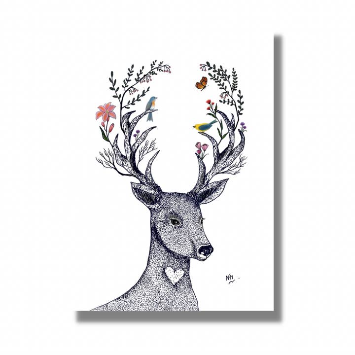The Marvelous Deer...Sweet and Heartfelt Greeting Card for wholesale by Moments Have You Cards