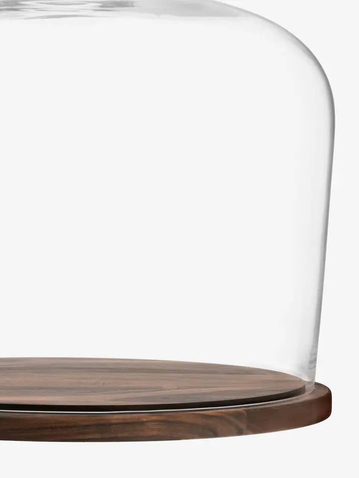 City Dome & Walnut Base 32cm Clear for wholesale by LSA International
