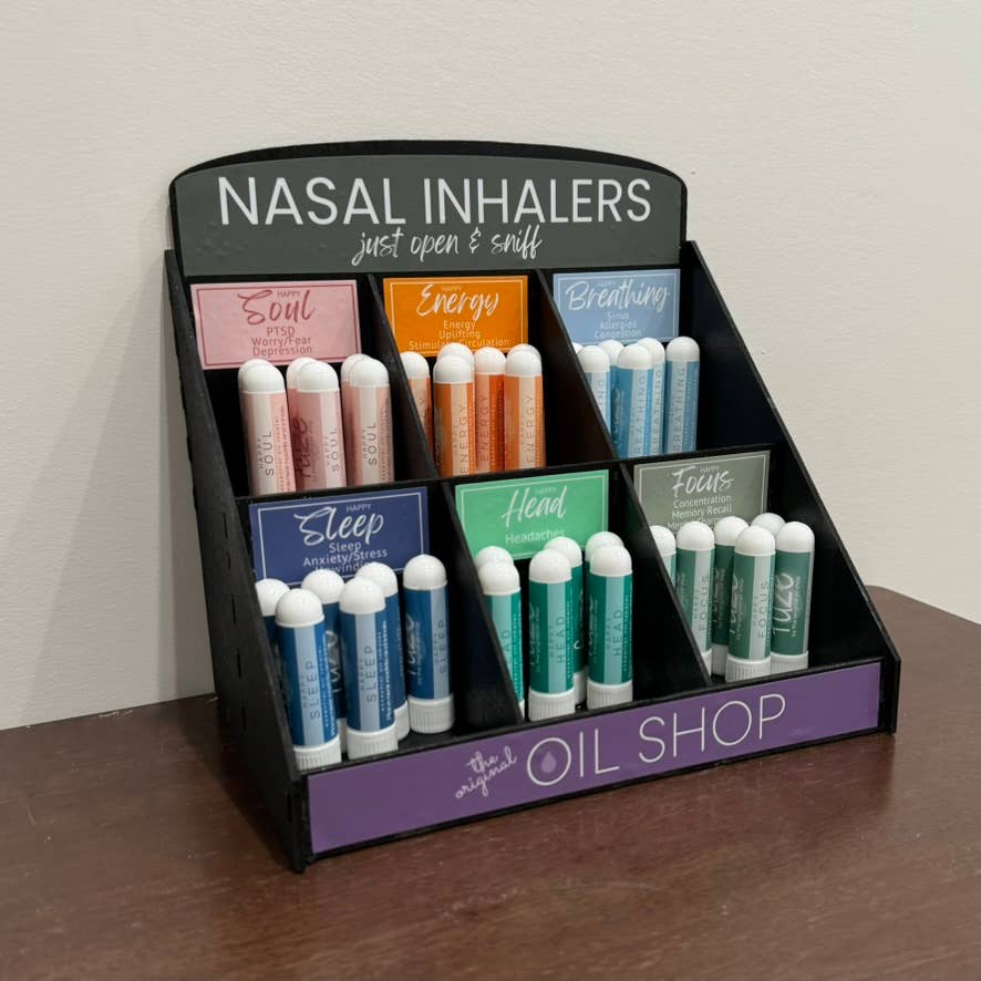 The Original Oil Shop - Wholesale Aromatherapy Inhaler - Nasal Inhaler W/Display Choose Your Own Starter Pack3