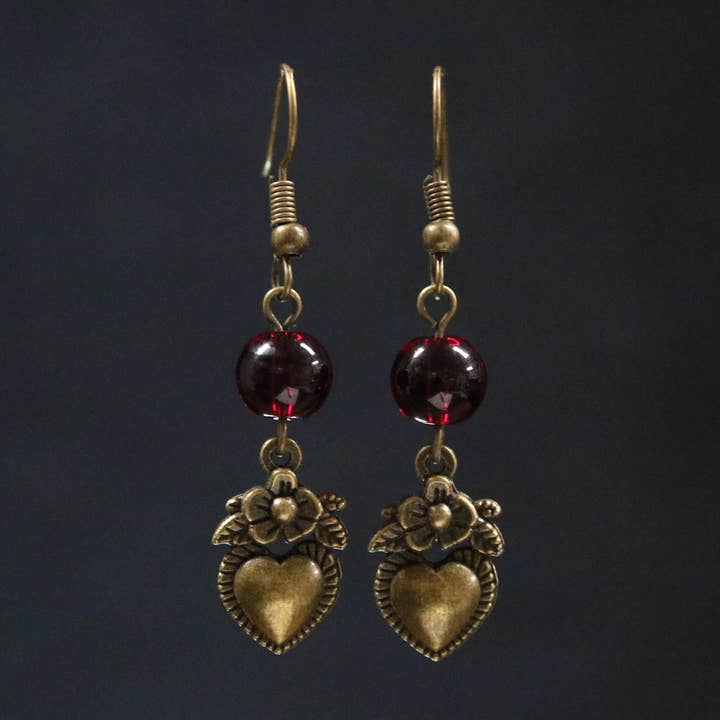 JAC Jewelry Designs - Wholesale Dangle Earrings - Sacred Heart Earrings0