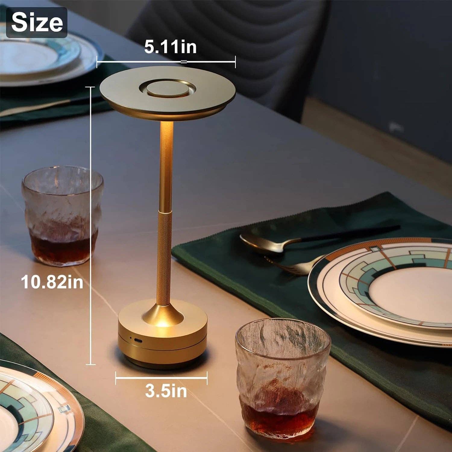 Kiyo Home - Vente Lampes d'appoint/de bureau - Lampe de table LED portable12