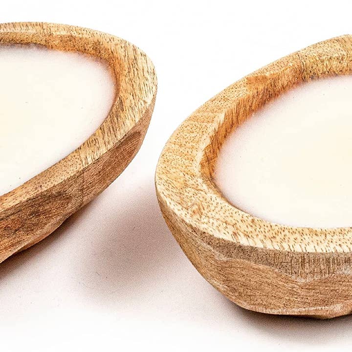 Beige Heart Shaped Soy Wax Candle - 3 Wicks, 6" Vanilla Sandalwood for wholesale on Faire