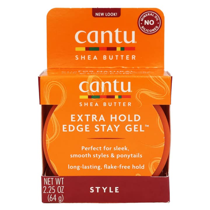 KT Supply - Wholesale Hair styling gel/mousse - Cantu Shea Butter Extra Hold Edge Stay Gel, 2.25 Oz.