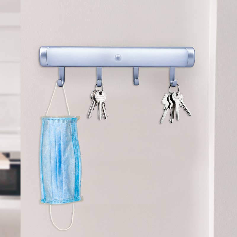 Flipo Group, Ltd. – Gancho de parede por atacado – Genesis - Porta-chaves iluminado LED ativado por movimento2