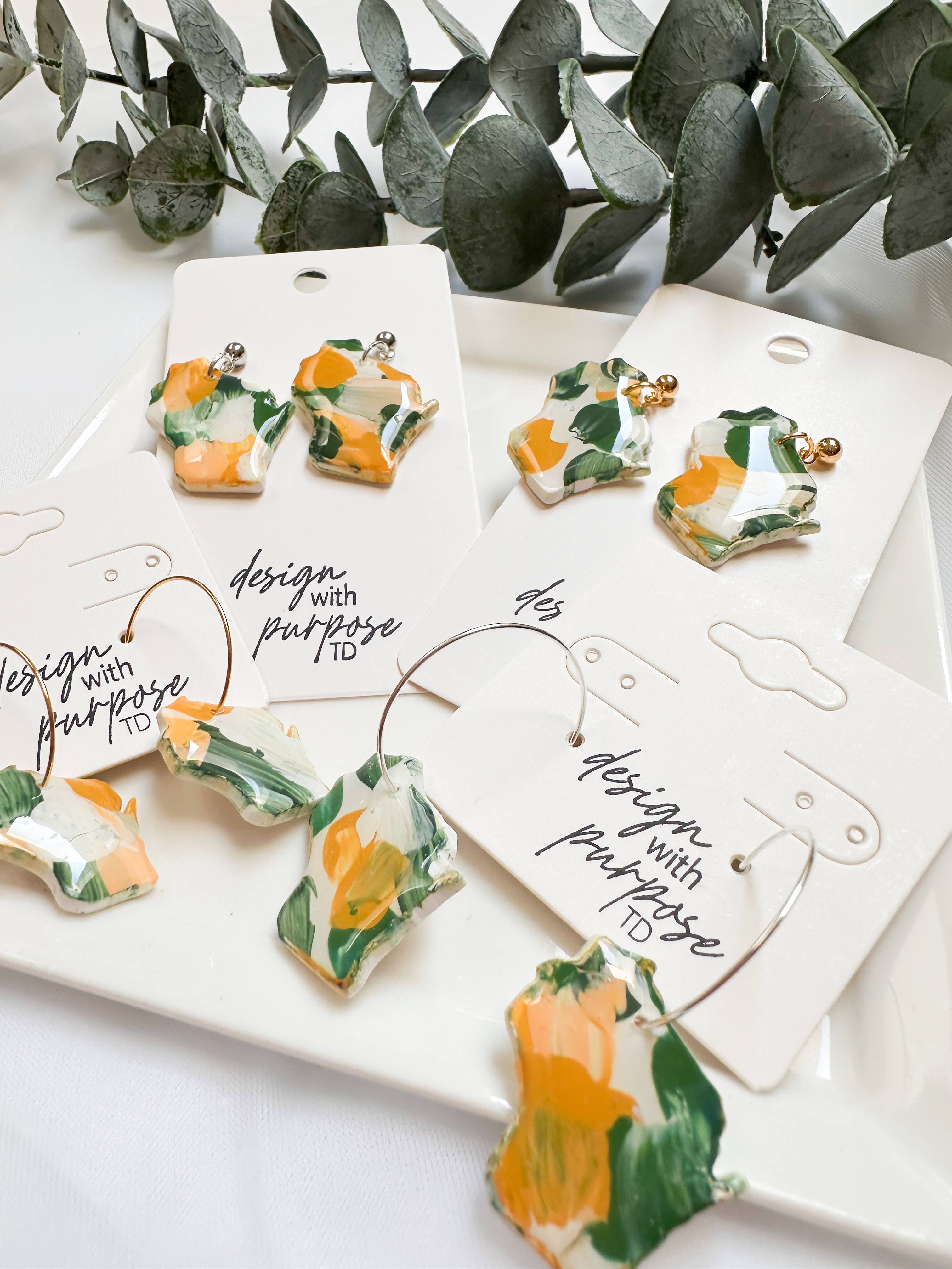 Design With Purpose - Wholesale Dangle Earrings - Hand Painted Green Bay Packers Earrings10