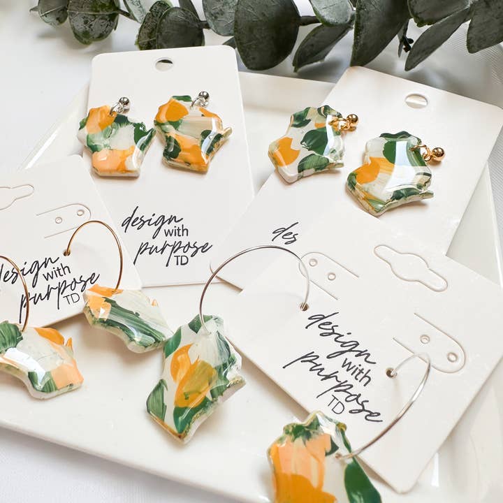 Design With Purpose - Wholesale Dangle Earrings - Hand Painted Green Bay Packers Earrings10