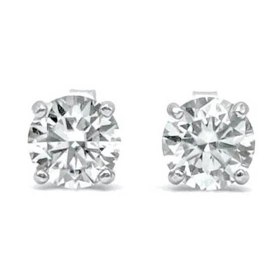 Pendientes con forma de cesta de moissanita de corte redondo para venta al por mayor de El&Elle