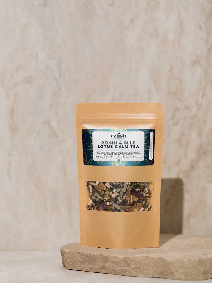Reishi & Blue Lotus Calm Tea for wholesale by Relish Market