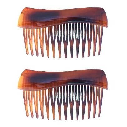 Wave Top Schildkrötenschale Seitenhaarkamm (Paar) 321-2 für den Großhandel von CARAVAN J NAHON IMPORT