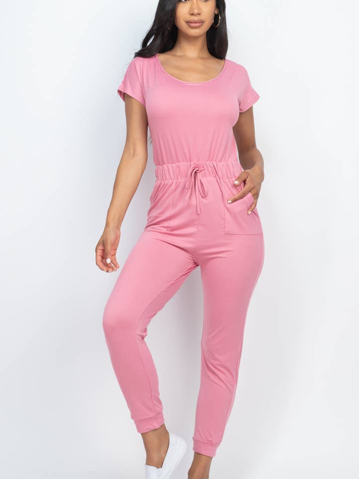 CAPELLA APPAREL – Großhandel Jumpsuit – Damen – Jumpsuit mit zwei Wege-Schultern und Kordelzug16