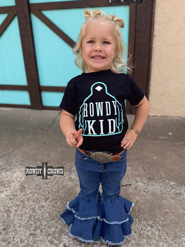 TURQUOISE - T-shirt Enfant Turbulent pour la vente par Rowdy Crowd Clothing