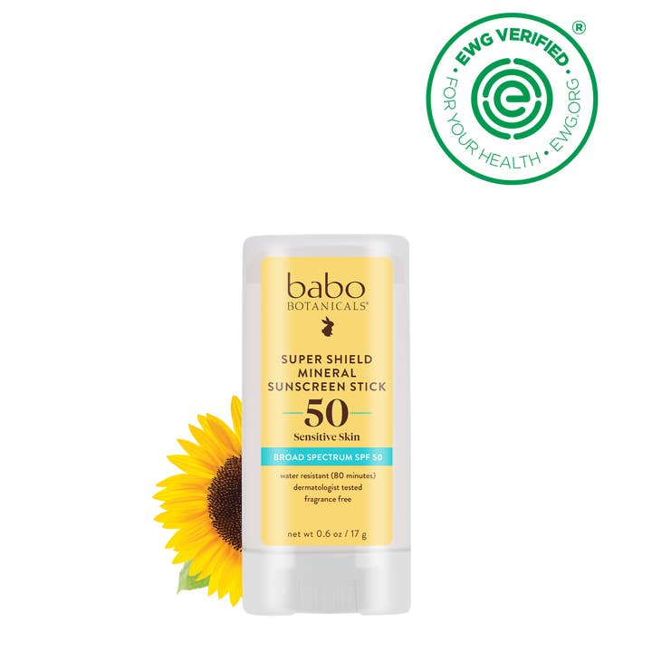 Babo Botanicals - Wholesale Sunscreen - Super Shield Mineral Sunscreen Stick SPF50