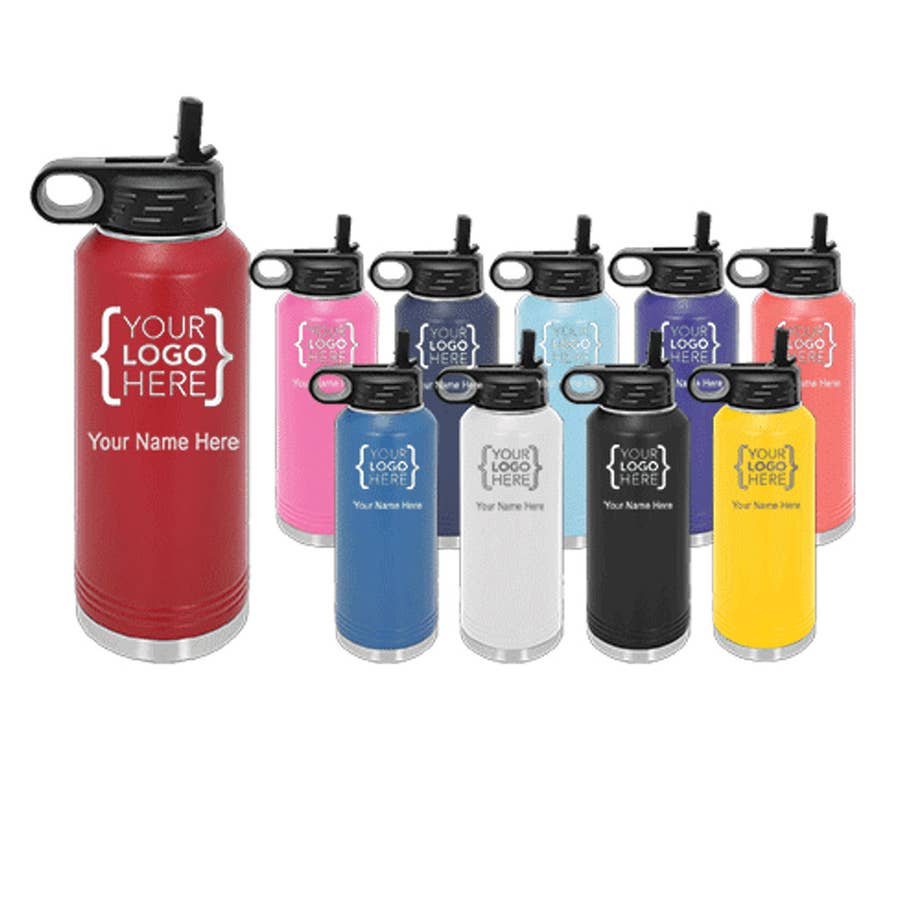 OWALA 40oz Freesip Bottle Custom Laser Engraved Double Insulated /  Stainless Steel Sports Bottles Personalized 