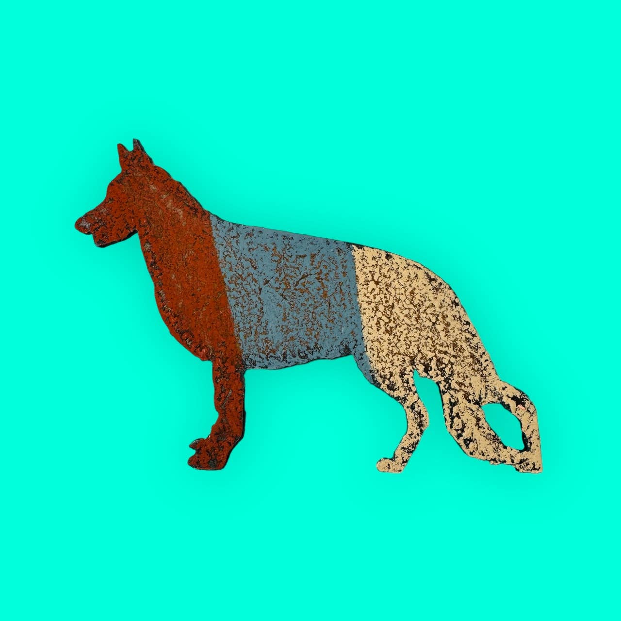 Whimsies - Wholesale Magnet - German Shepherd magnet Pet Recycled metal dog breeds metal2