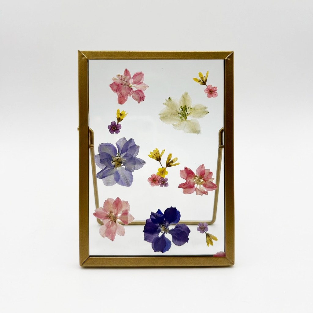 Sunnie Lane - Wholesale Desk/Tabletop Sign - Real Pressed Flower Frame - Beautiful Flower Art32