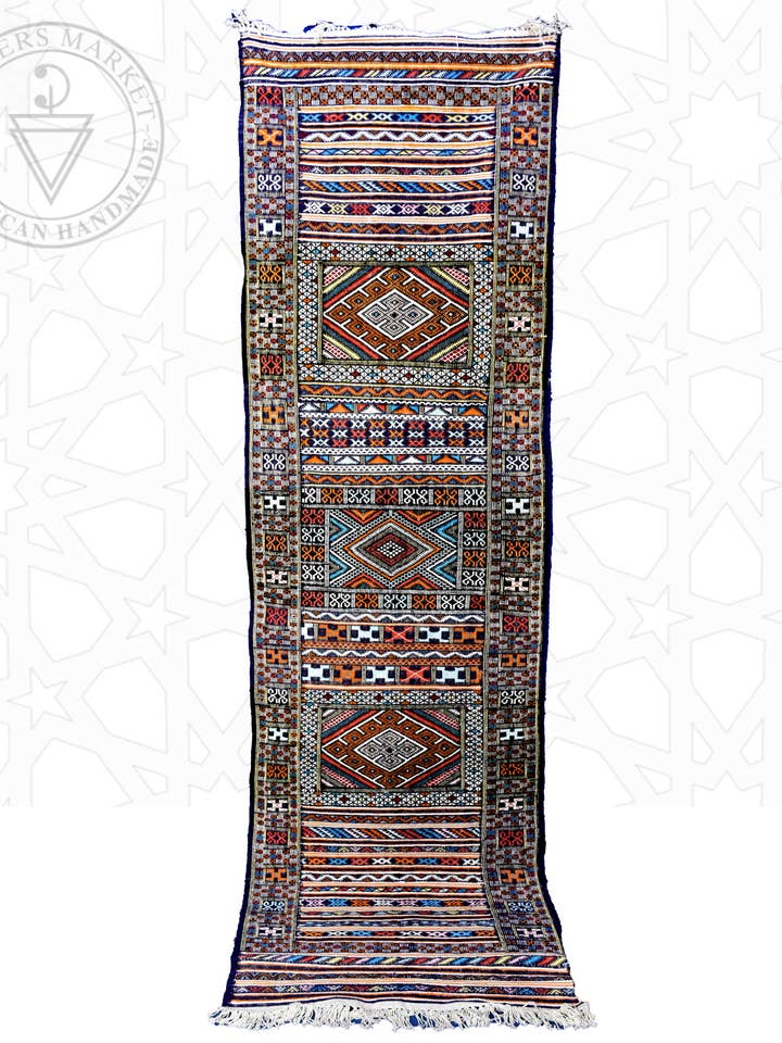 Flatweave kilim Moroccan rug for wholesale by Berbers Market
