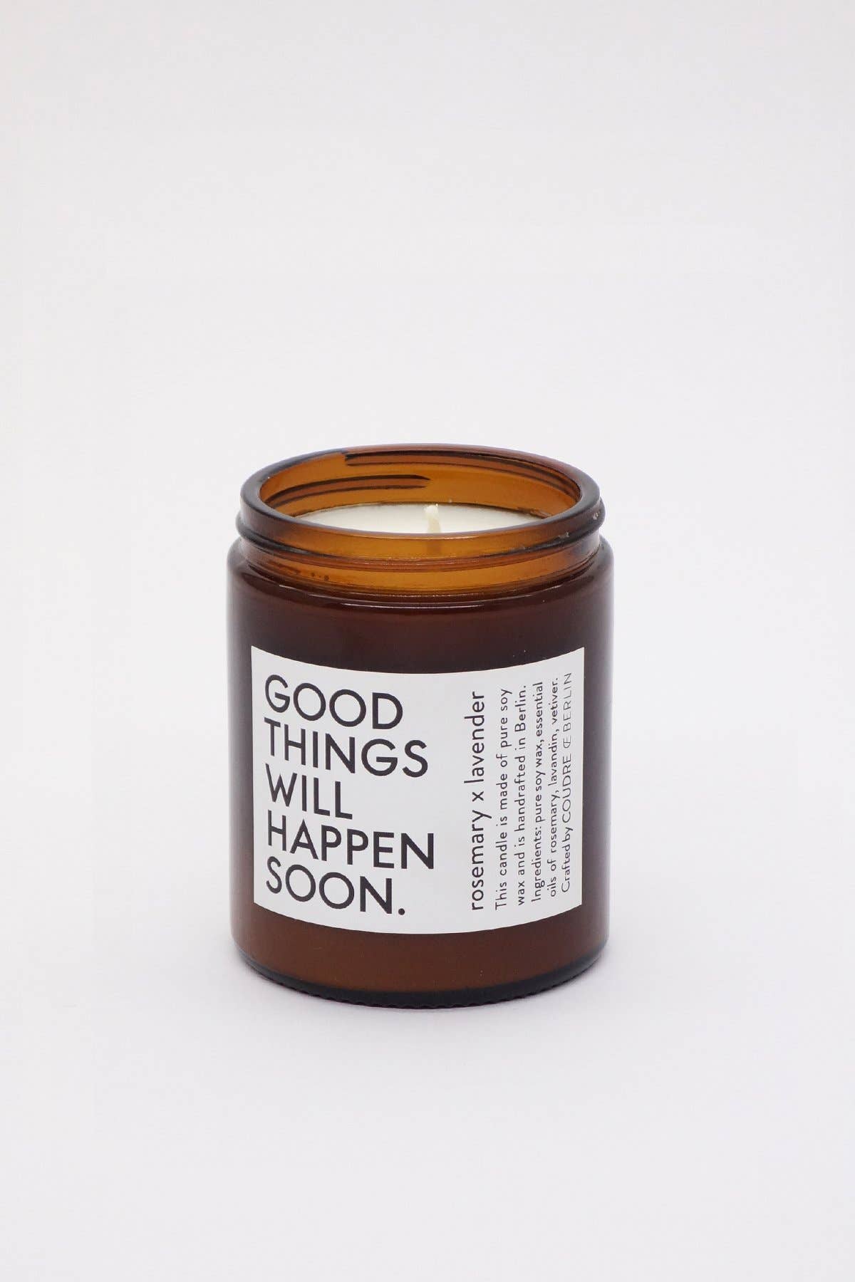 Coudre Berlin – wholesale Burkljus – Good things... Doftljus med rosmarin och lavendel3