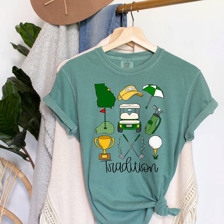 The Luna T Company - Wholesale Screen Printed T-Shirt - Women's - Georgia Golf - Comfort Colors Tee0