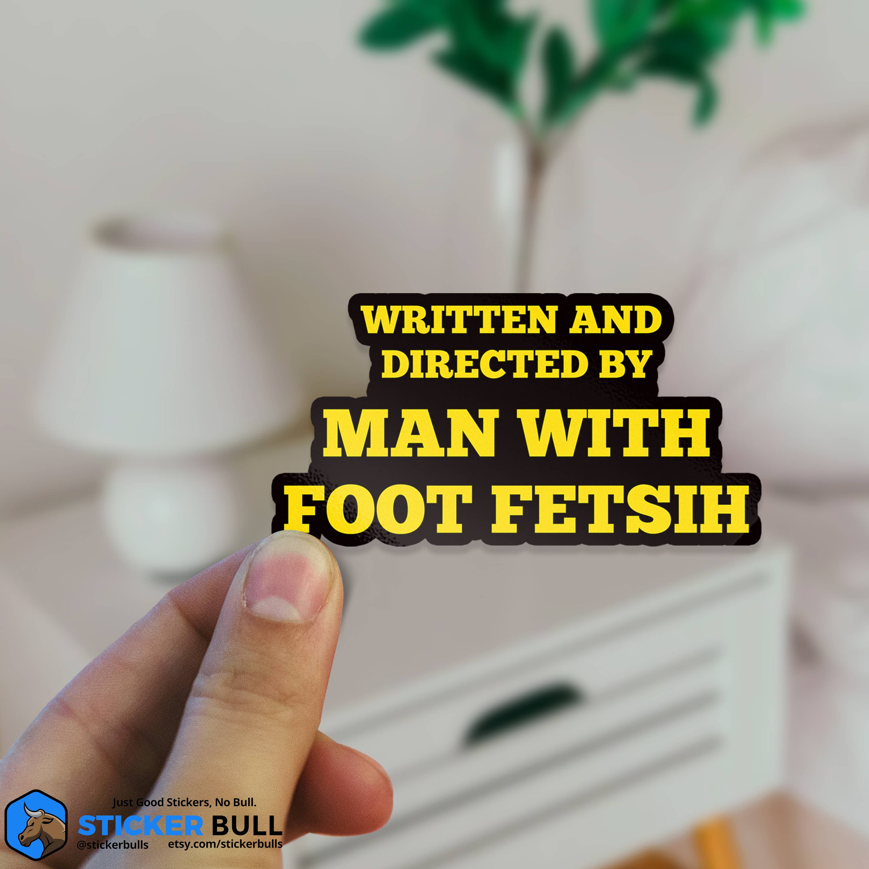 Sticker Bull - Wholesale Sticker - Quentin Tarantino Foot Fetish Meme Sticker, Waterproof Vinyl3