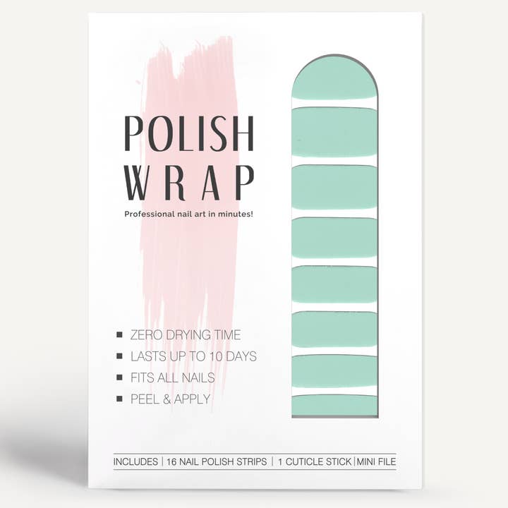 Teal pastel por atacado de Polish Wrap