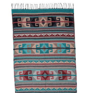 Shawl Jacquard Reversible 50% Wool 50% Acrylic Light for wholesale by Sanyork Fair Trade